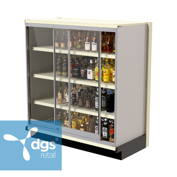 Lozier Gondola Security Case with Shelving – 48