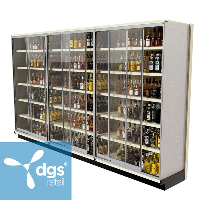 Lozier 12-Foot Wide Gondola Security Case with Shelving – 84