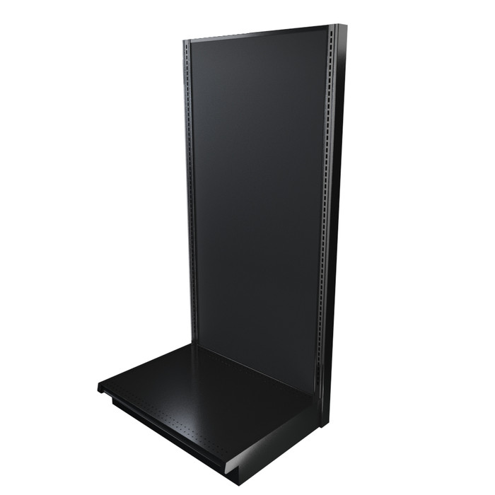 平棚 900x350x 300 Lozier Gondola Wall Display Starter, Black Marteck 36W 72H 25D