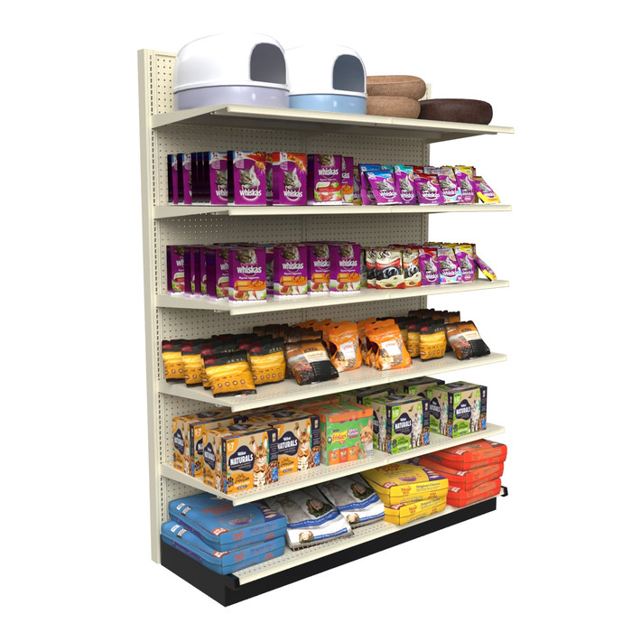 Lozier Platinum Gondola Shelving Wall Display 6FT 96H 25D 12