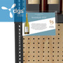 VinoVue™ Best Wine Shelf Talker Holder Display Sleeve 5.5W 3.5H