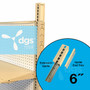 upright uprite extension extender piece U06E lozier gondola shelving parts and accessories shown in c-store shelving unit