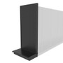 black retail shelving end cap rack unit for use in c-stores and liquor stores
