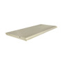 retail rolling mobile gondola shelving unit base deck shelf part in platinum