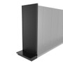 Lozier Shelving End Cap Unit, Black 36W 96H 16D