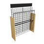 commercial wire wood wine rack for liquor stores and c-stores that's manufactured by DGS Retail commercial wire wood wine rack for liquor stores and c-stores that's manufactured by DGS Retail