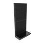Lozier Gondola Wall Display Starter, Black 36W 84H 19D