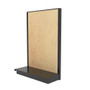 Lozier madix retail shelving gondola with wooden backings for commercial c-stores