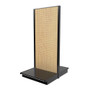 Lozier Gondola Double Sided Starter, Black and Wood Pegboard 36W 84H 25D