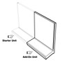 Lozier Gondola Wall Display Starter, Black and Wood Pegboard 36W 54H 19D