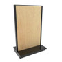 Lozier Gondola Island Display Starter, Black and Wood 48W 78H 16D