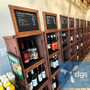 Display Taste Rolling Wood Crate Wine Rack With 4 Shelves, 15W 20D 69H