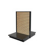 Lozier Gondola Shelving Island Unit With Wood Slatwall 36W 54H 25D