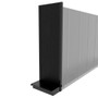 Lozier Shelving End Cap Unit, Black 30W 96H 16D