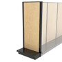 Lozier Shelving End Cap Display, Black and Wood 30W 72H 13D