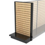 Lozier Shelving End Cap Display, Black and Wood Slatwall 30W 54H 13D