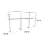 TobacPro Overhead Cigarette Display Rack 9 Shelves, Adjustable Spring Pushers Dimension Line Art Drawing