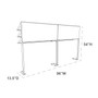 TobacPro Overhead Cigarette Display Rack 6 Shelves, Adjustable Spring Pushers Dimension Line Art Drawing