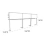 TobacPro Overhead Cigarette Display Rack 9 Shelves, Adjustable Spring Pushers Dimension Line Art Drawing