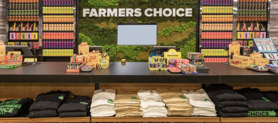 Farmer’s Choice Dispensary Elevates Their Retail Experience With Lozier Wooden Slatwall Displays by DGS Retail