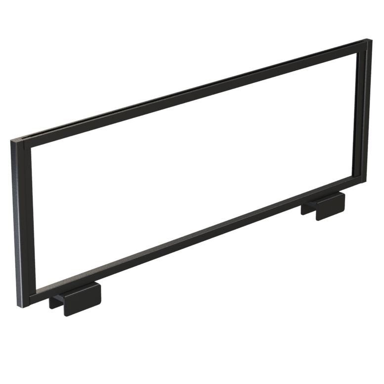 Rackform 24-inch wide magnetic sign holder frame in black – retail gondola top-mount signage frame for shelf-edge or category labeling