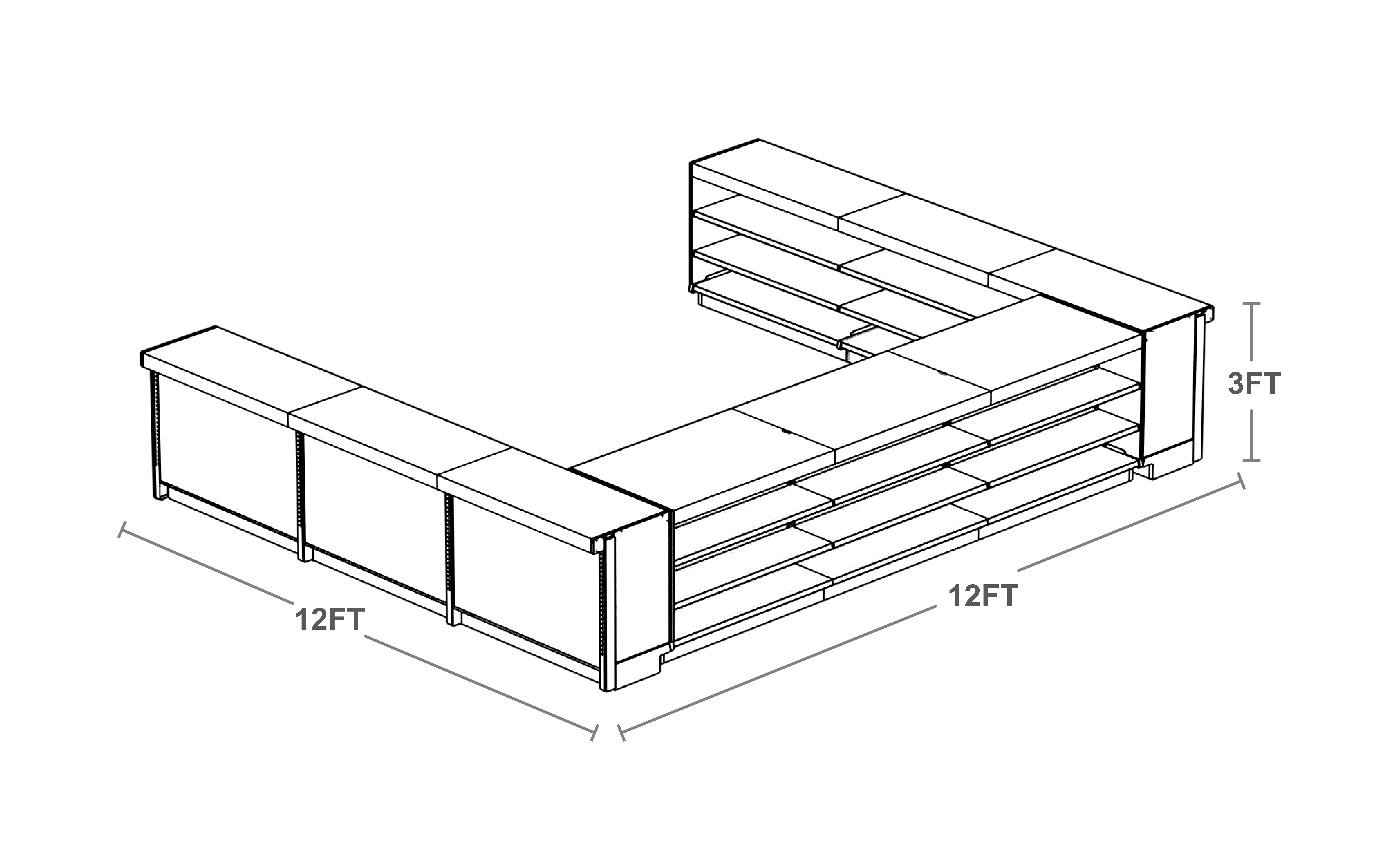 Technical line drawing.