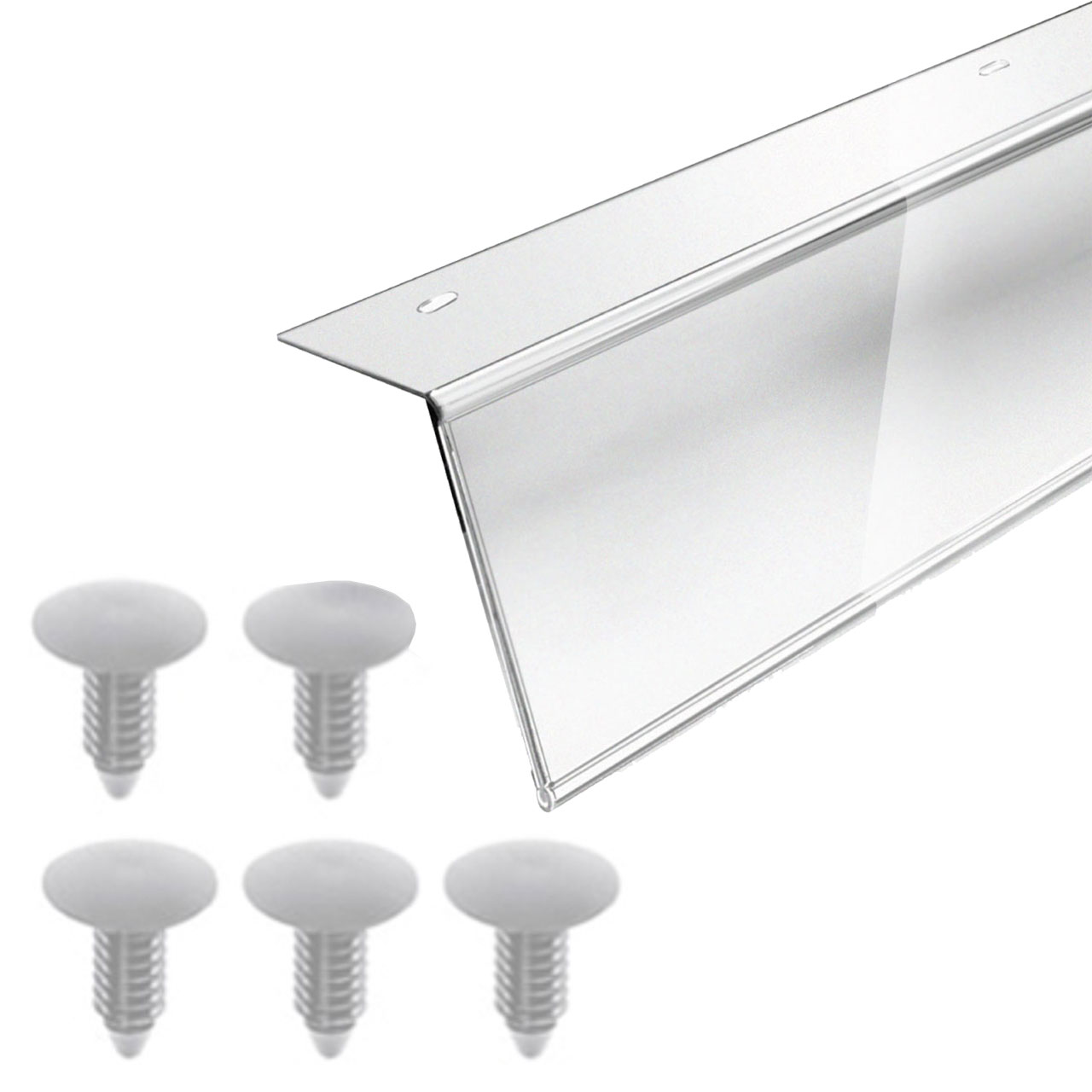 Lot De 12 Clips Transparents En Plastique Pour Panneau De Signalisation