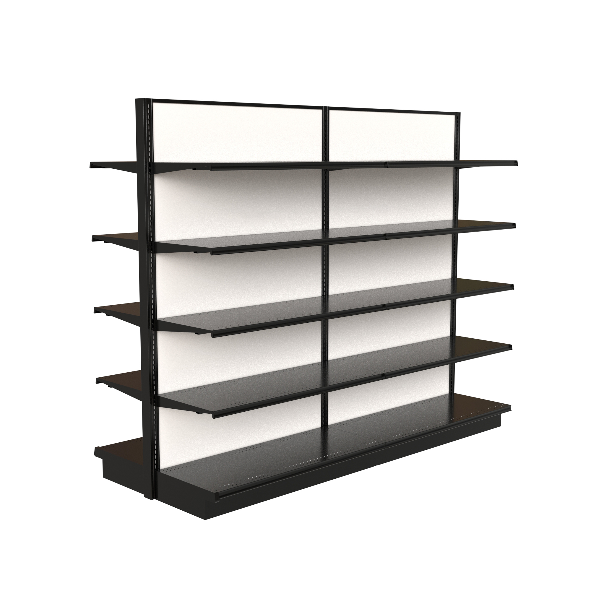 ategisシェルフ Lozier Island Gondola Shelving Unit with 20 Shelves White Marteck