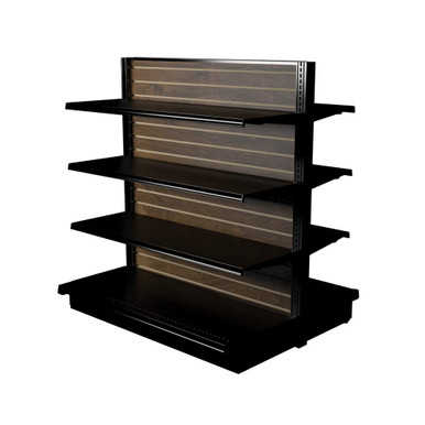 Lozier Island Gondola Unit With 8 Shelves & Slatwall Backs | DGS