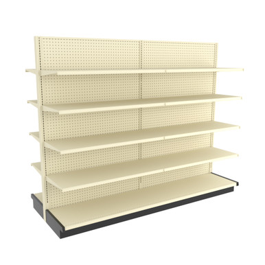 Lozier Wood Gondola Double-Sided Unit With 8 Shelves | DGS
