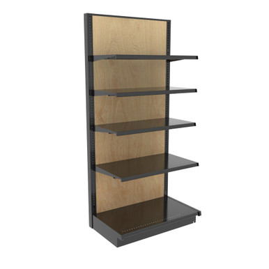 Wood Gondola Shelving Unit With 5 Shelves | Holds 2100 Lbs | DGS