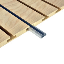 木製ディスプレイ台 Natural Wood Slatwall Wall Display 36W 84H 25D | DGS Retail