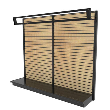 Real Wood Slatwall Wall Display 36W 84H 25D | DGS Retail
