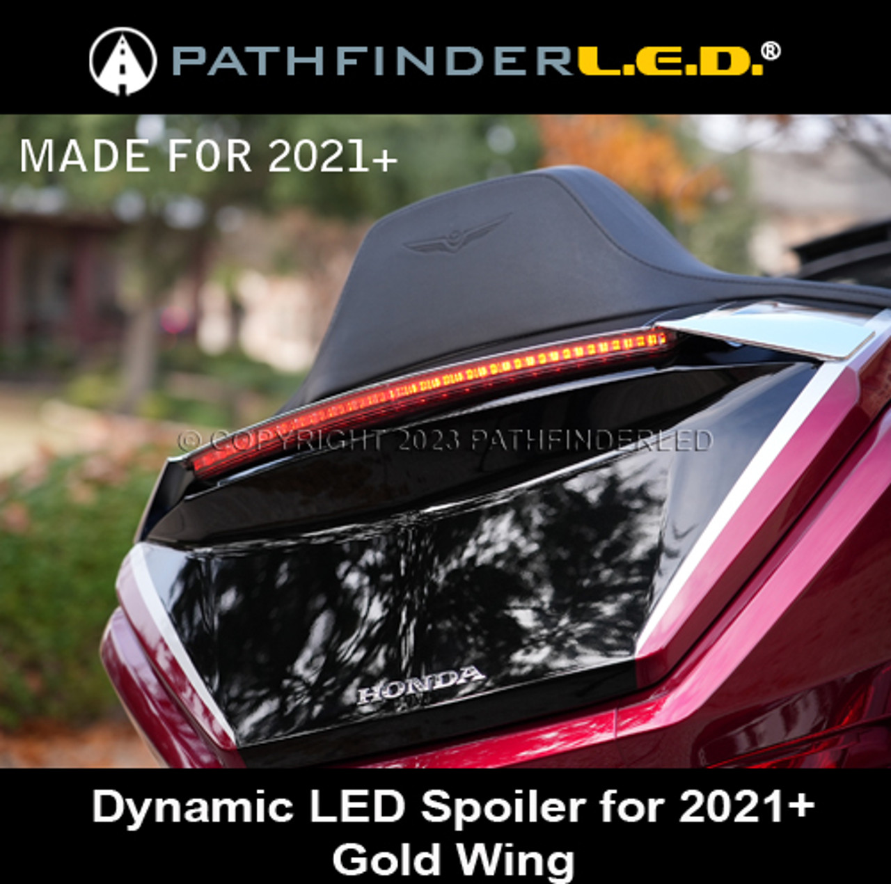 [G2XSPL] DYNAMIC SEQUENTIAL LED SPOILER LIGHT FOR GOLD WING 2021-2023