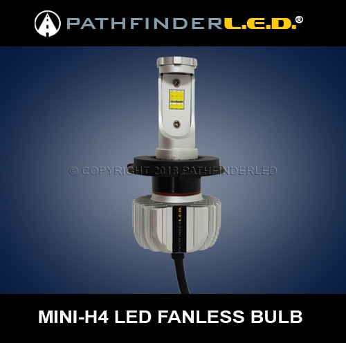 beton Inhalere Strømcelle PATHFINDERLED ULTRA MINI COMPACT H4 LED BULB W/ADJUSTABLE BASE FOR HARLEY  AND OTHER MOTORCYCLES - PLUG N PLAY.