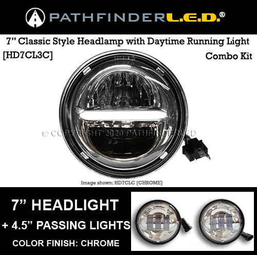 PATHFINDERLED 7INCH CLASSIC LED PROJECTOR HEADLIGHT HEADLAMP SYSTEM