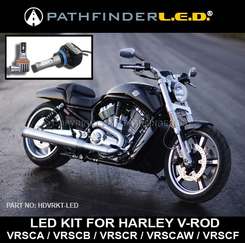 [HDVRKT-LED] HARLEY V-ROD HEADLIGHT LED CONVERSION KIT - LO & HI BEAM