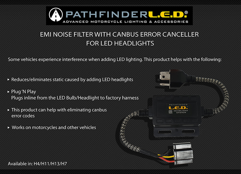 emi PATHFINDERLED EMI NOISE FILTER WITH CANBUS CANCEL