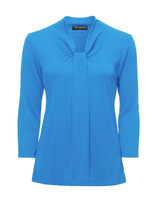 2221-Pippa-3/4 Sleeve-Soft Draped Neckline-Gathered Front