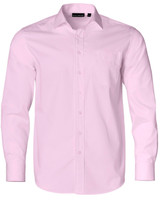 M7110L Men's Dobby Striped Taped L/S Shirt