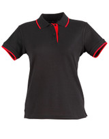 PS48A Ladies' Poly/Cotton Contrast Pique S/S Polo