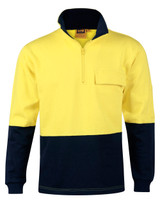 SW47 Hi-Vis Two Tone Cotton Fleecy Sweat
