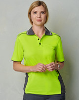 SW79 S/S Hi Vis Bamboo Charcoal Polo