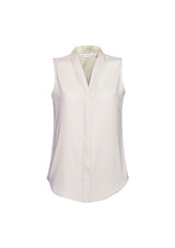 Madison-Sleeveless-Shawl Collar-Concealed Buttons-Semi fitted