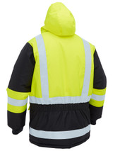 BJ6454HT-H Taped Hi Vis Freezer Hooded Jacket