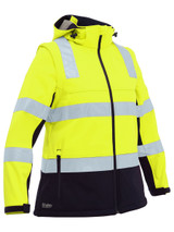 BJL6078T-L/S Ladies Hivis Waterproof Soft Shell Jacket