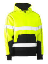 BK6619T-Taped Two Tone Fleece Hoodie Pullover