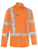 BS6166XT-X Taped Biomotion Hi Vis Cool Lightweight Drill Shirt