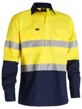 BSC6415T-X Airflow Closed Front Taped Hi Vis Ripstop Shirt