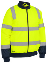 BJ6730T-Taped Hi Vis Bomber Jacket with Padded Lining